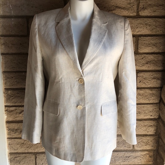 talbots irish linen jacket